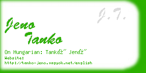 jeno tanko business card